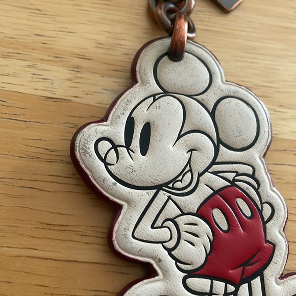 Disney x Coach Mickey Mouse Keychain & Luggage Tag-GUC - Picture 8 of 17